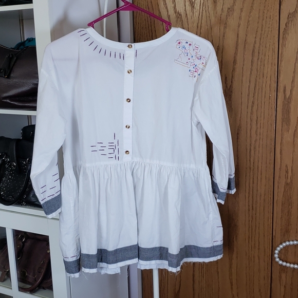 Anthropologie holding horses white blouse Small S - Picture 8 of 8